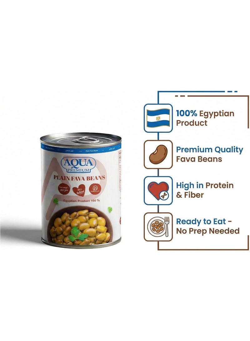 Aqua Premium Plain Fava Beans 400g Can - Image 4